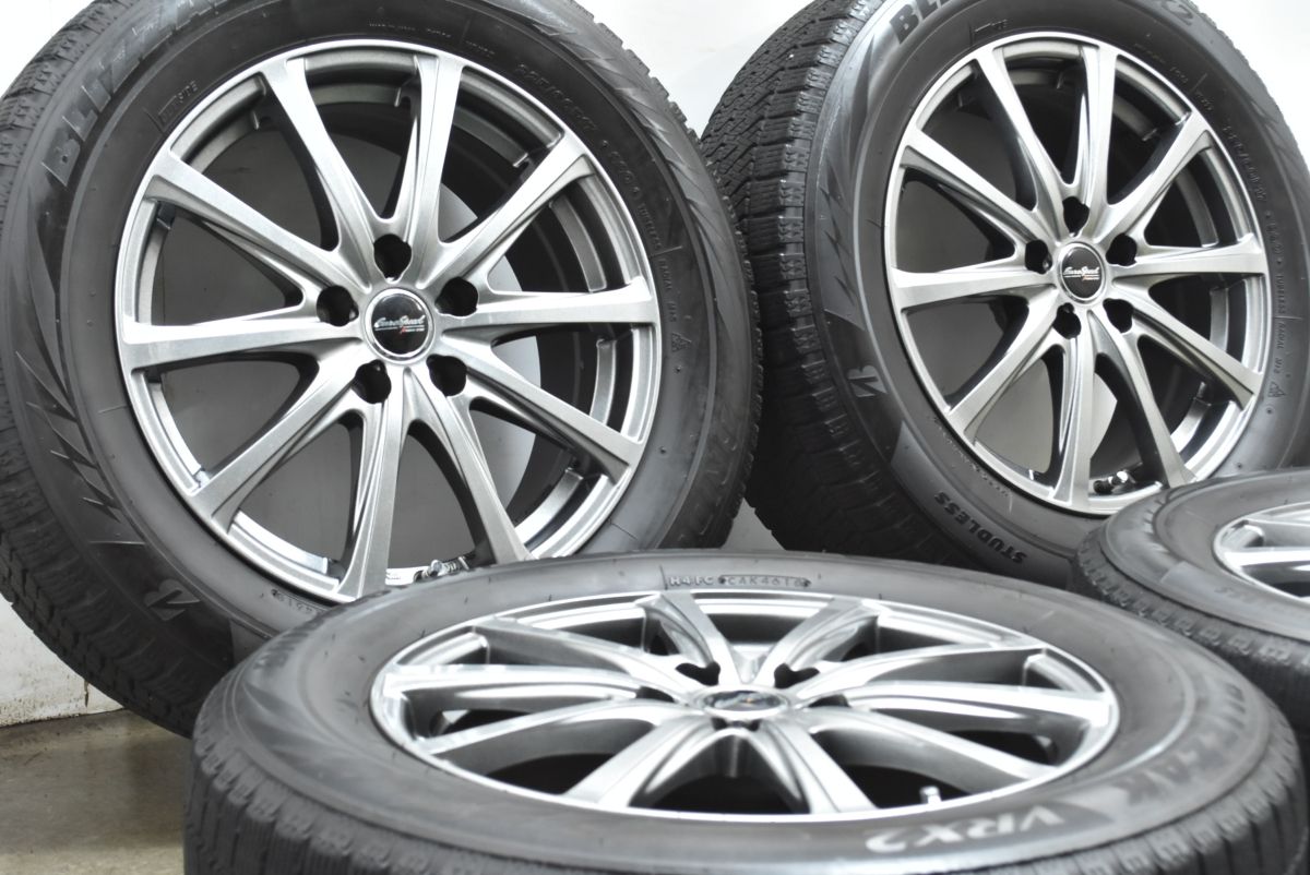 トヨタ 設計品 ユーロスピード 17 in 7 J 37 PCD 114 3 ブリヂストン ブリザック VRX 2 225 60 R アルファード ヴェルファイア 平座