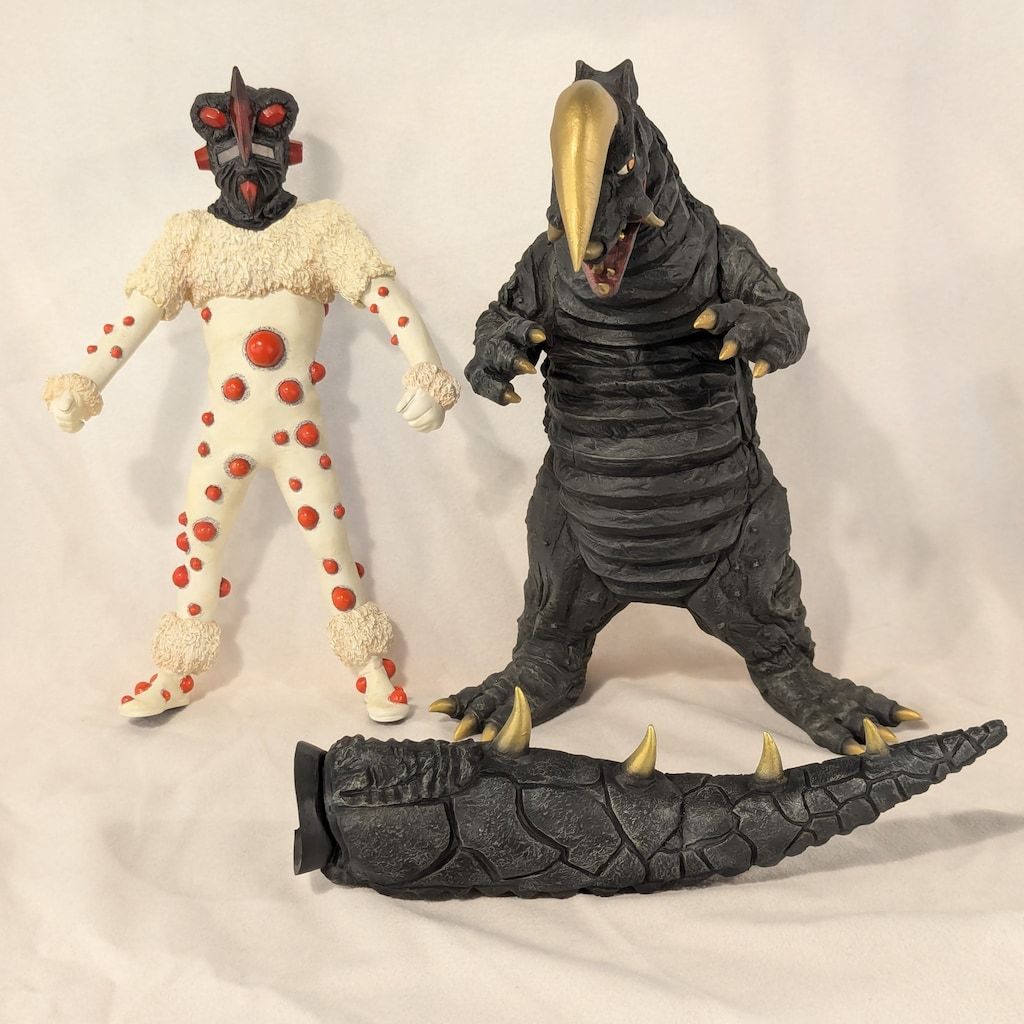 エクスプラス 大怪獣シリーズ ナックル星人&ブラックキング 少年リック