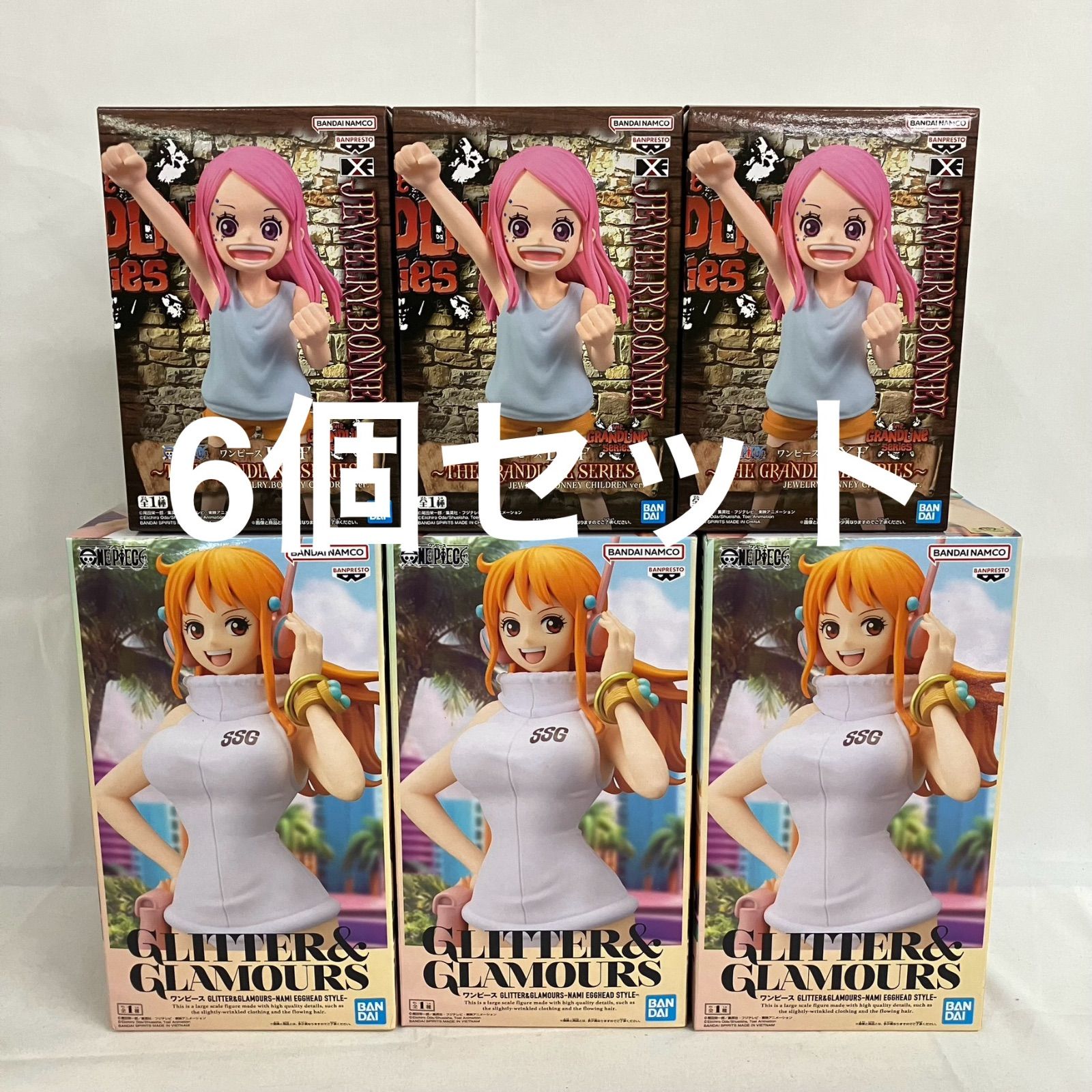 未開封 ワンピース GLITTER&GLAMOURS ナミ DXF ボニー フィギュア 6個