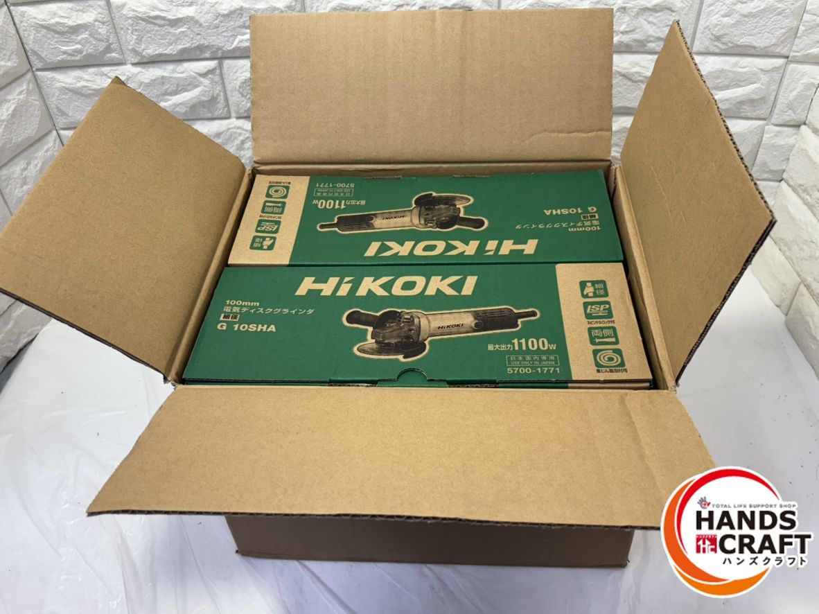 ハイコーキ G 10 SHA 100 mm電気ディスクグラインダ アルミボディ AC V 入り