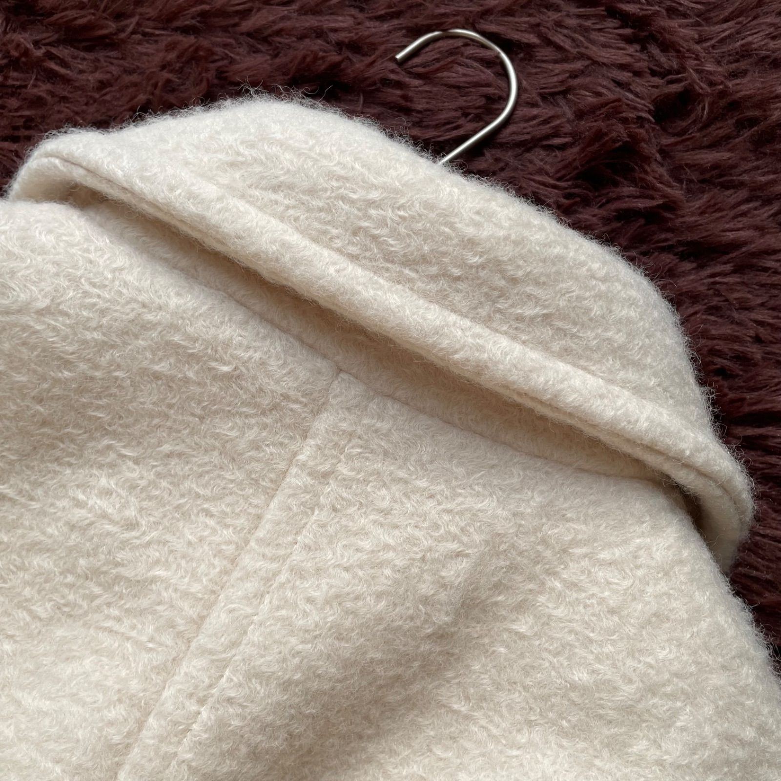 未使用級 ZARA ザラ ダブルブレスト ブークレコート Pコート 金ボタン