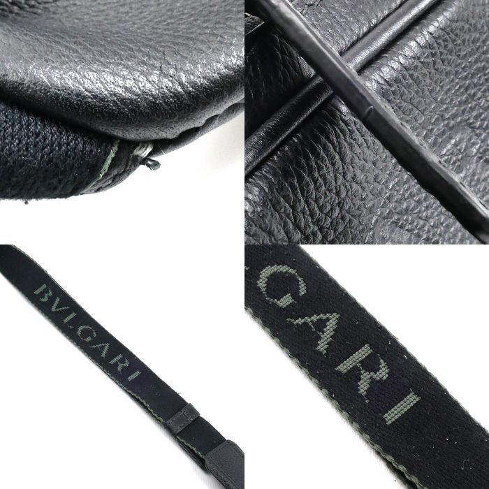 BVLGARI ブルガリ マン ボディバッグ ブラック 291935 メンズ ウエストポーチ バッグ メンズ