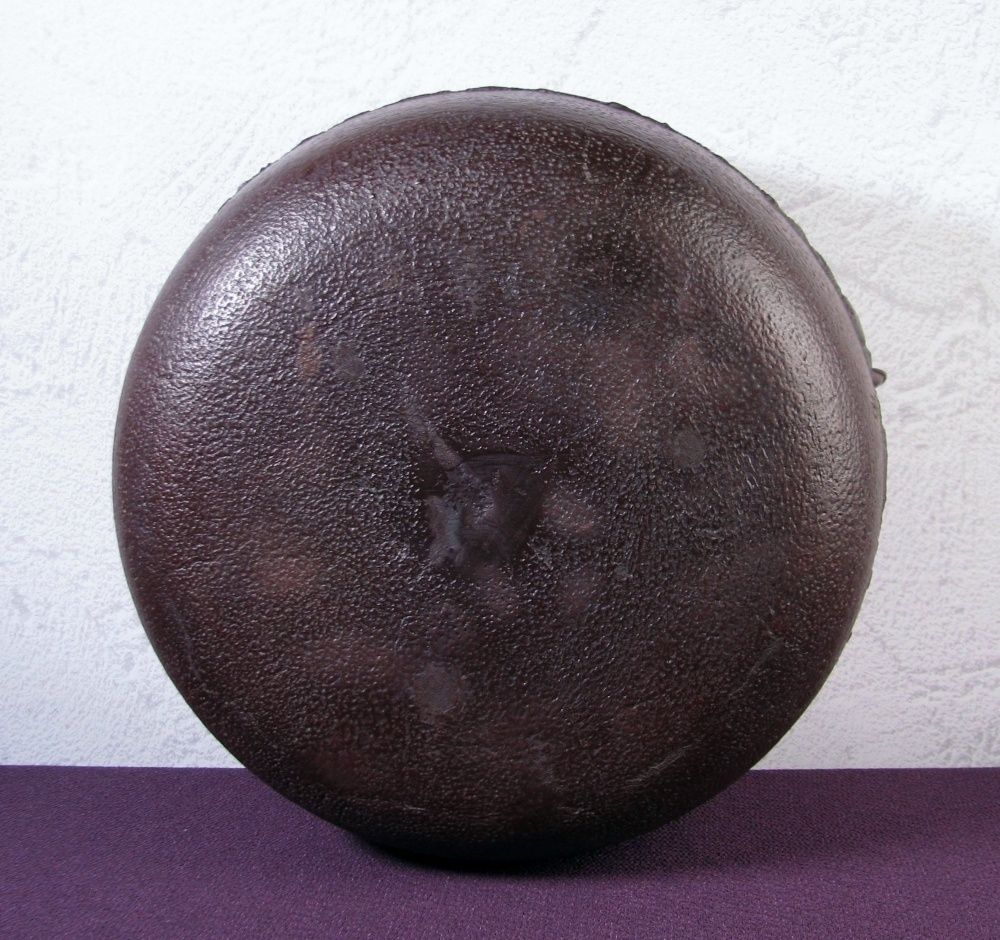 釜師：人間国宝 高橋敬典 鉄釜 高さ：21.5cm 重さ：4.2kg 未使用品 共