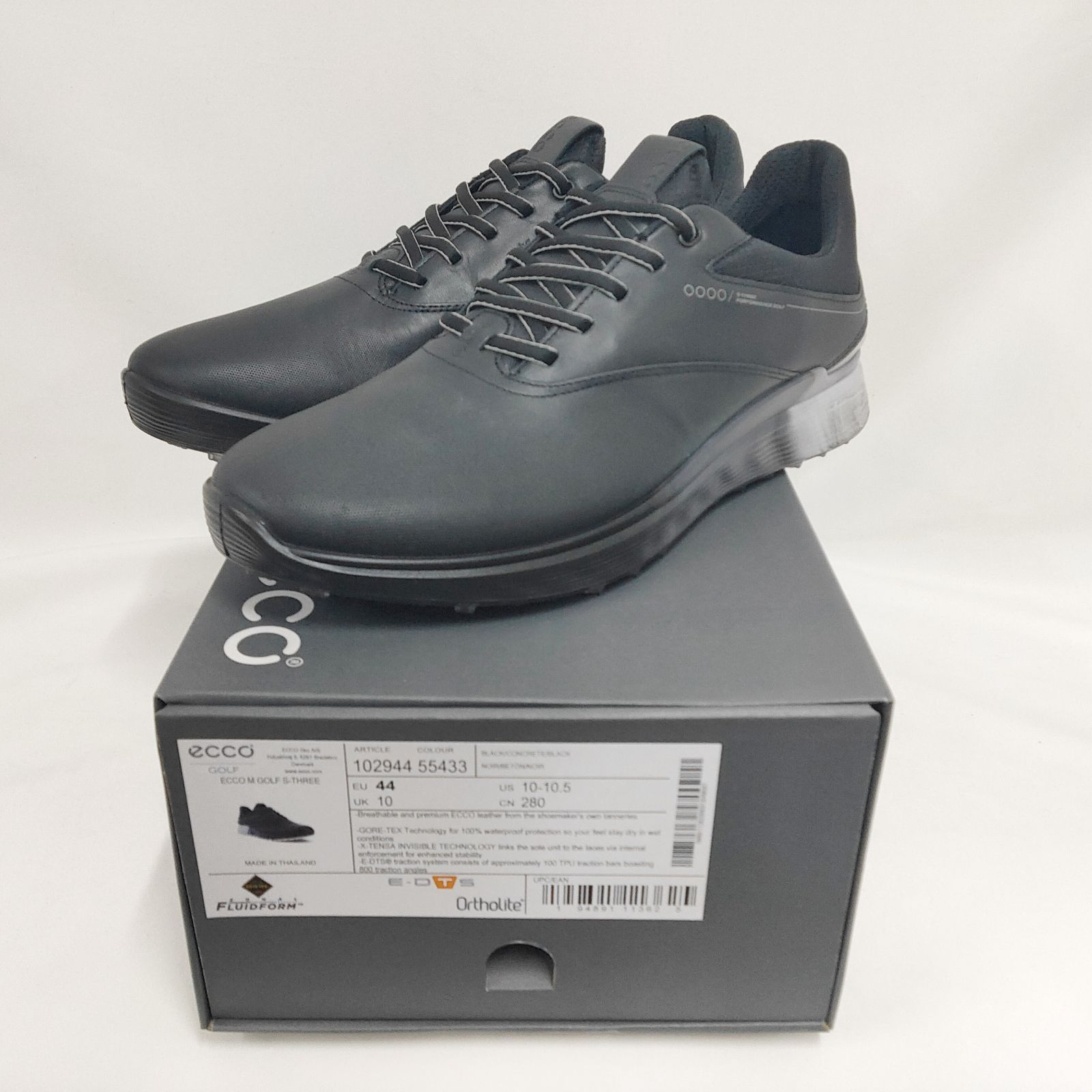 新品 未使用 ECCO GOLF エス スリー ゴアテックスゴルフシューズ