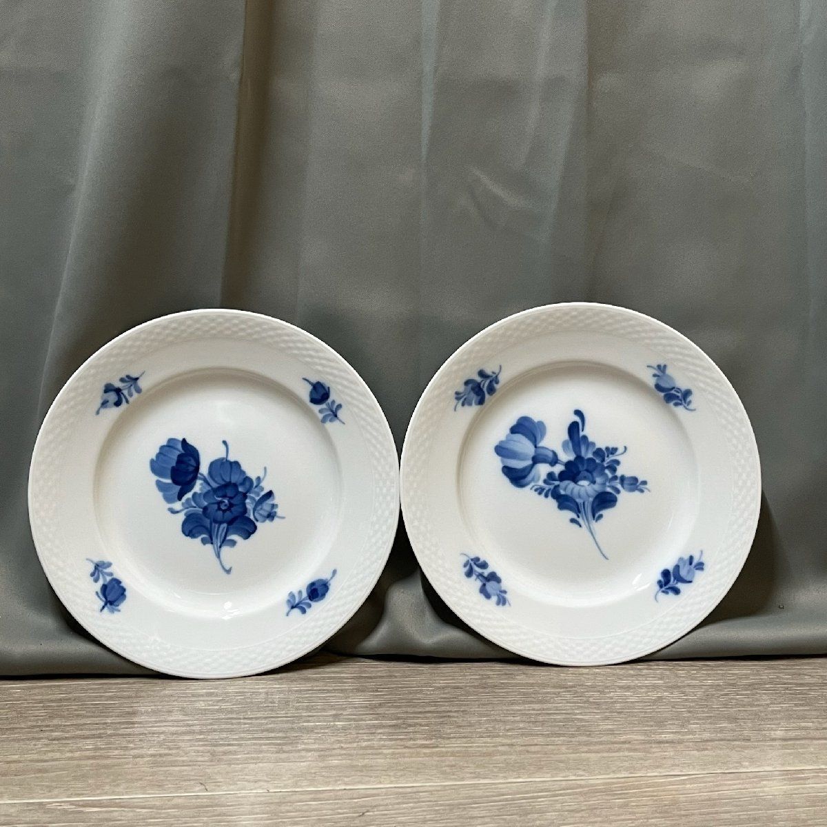 X679 ロイヤルコペンハーゲン ブルーフラワー 619 ボウル皿、プレート2