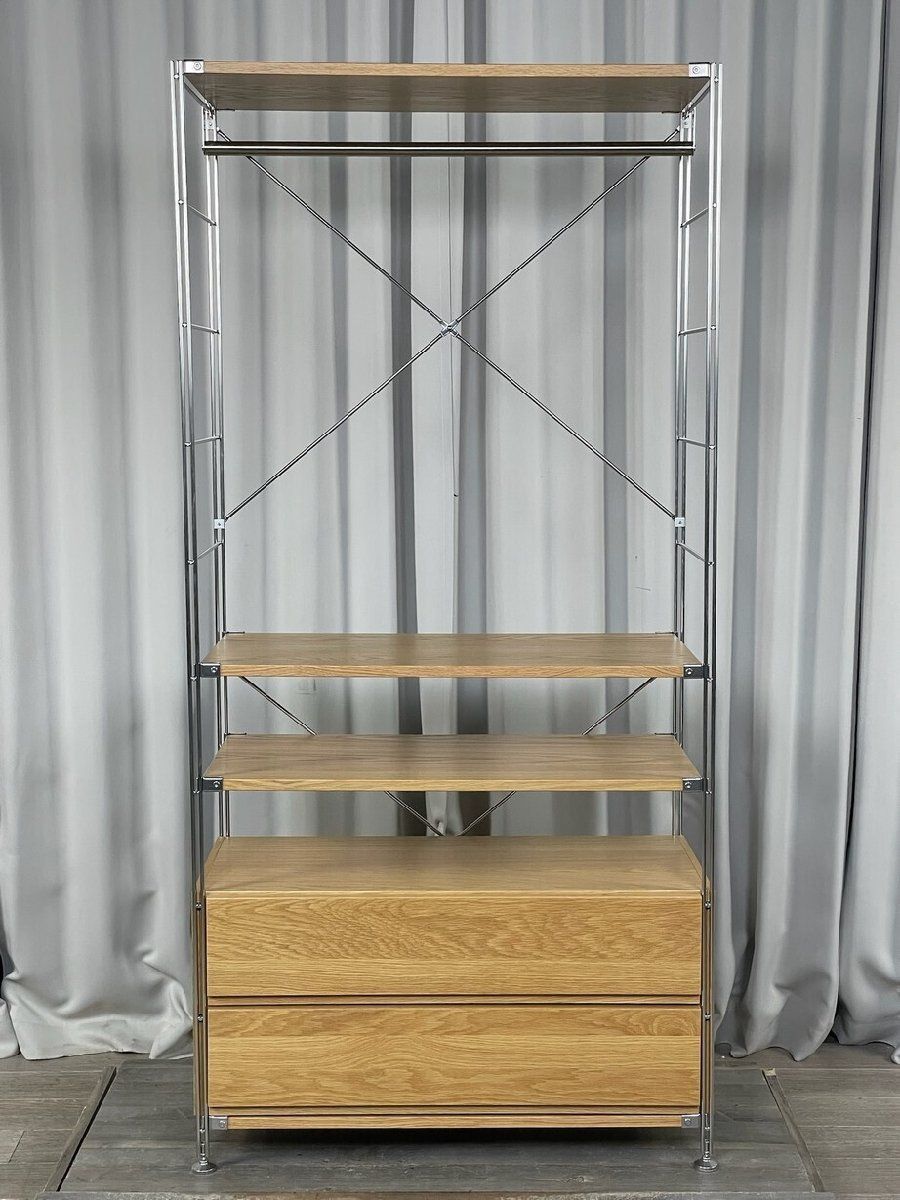 GV21 展示品 MUJI 無印 ステンレス ユニットシェルフ ハンガーラック