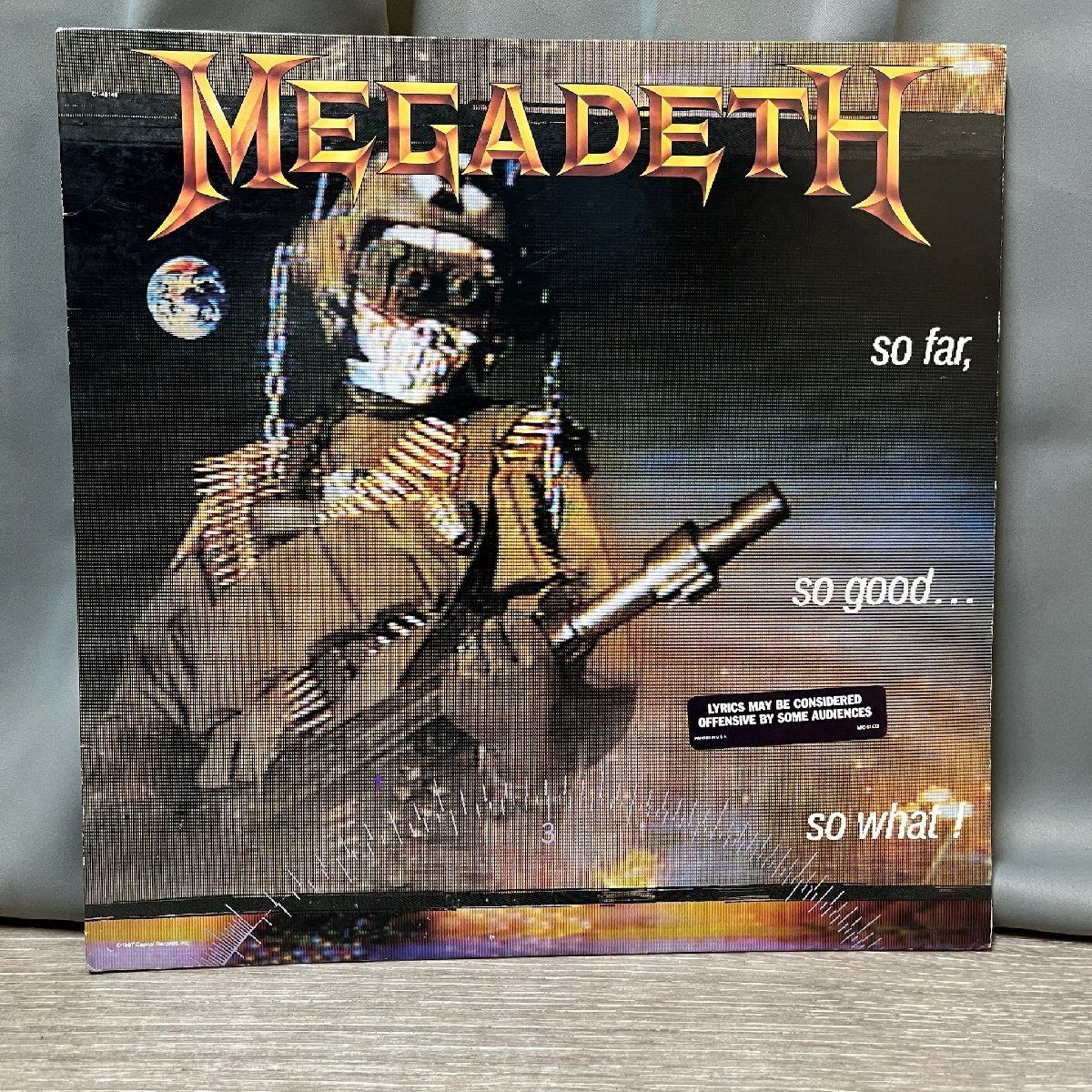 9482 MEGADETH Capitol so far,so good LP レコード 洋楽 メガデス