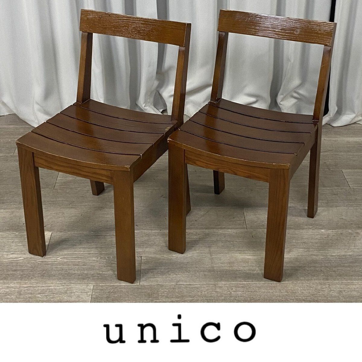 GV27 ウニコ ストラーダ エックス アッシュ材 ダイニング チェア2脚