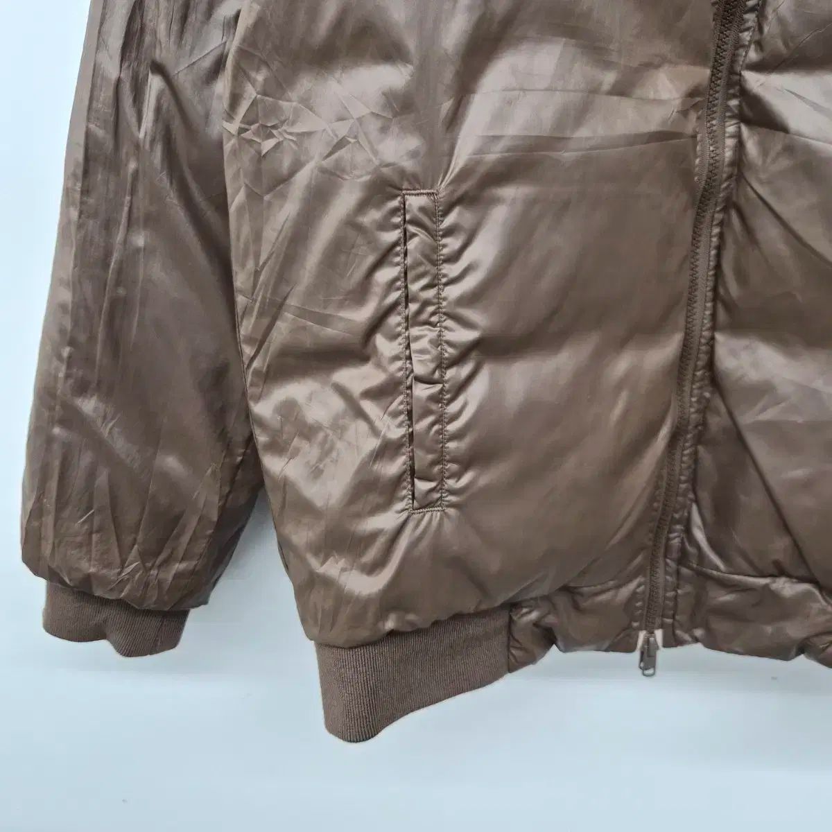 BEAMS ブラック ブラウン リバーシブル ダウン アウター レディース M