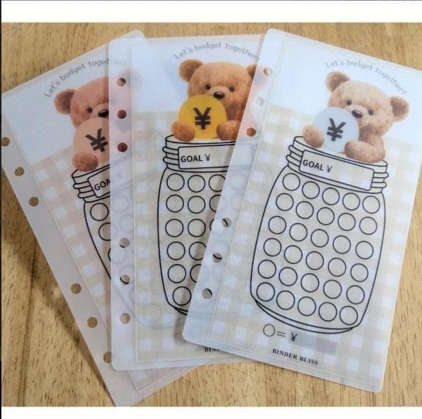 A6バインダー saving 貯金 リフィル HE-4 savings challenge 節約 家計