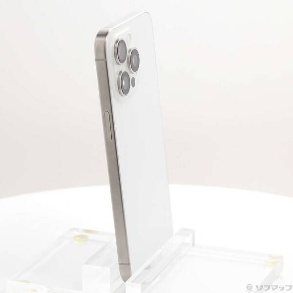 中古品〕 iPhone15 Pro Max 512GB ホワイトチタニウム MU6V3J／A SIM