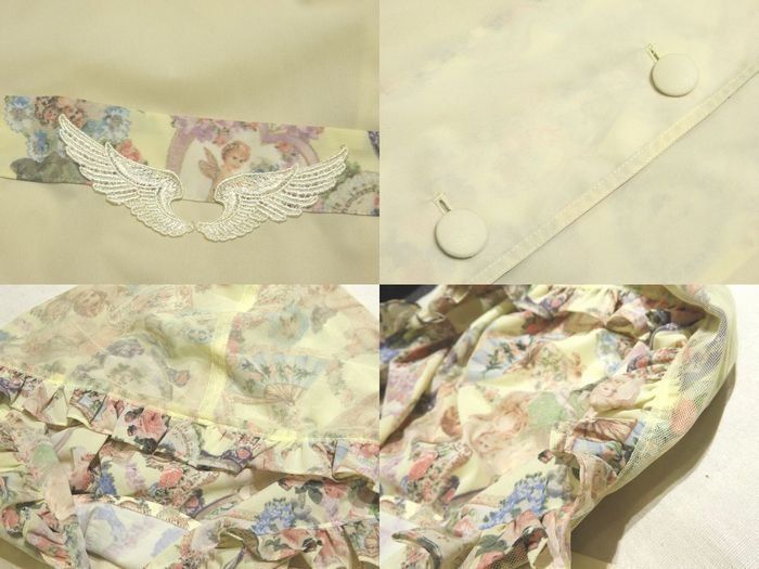 C39 ノンノンドール ポリエステル コート ◇ ムッシュ榊 レース刺繍