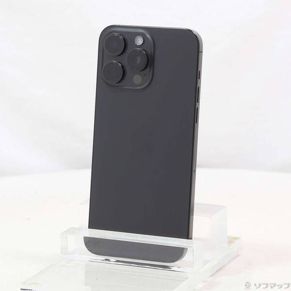  〔中古品〕 iPhone15 Pro Max 1TB ブラックチタニウム MU6Y3J／A SIMフリー【258】 スマートフォン本体