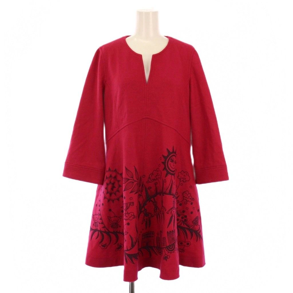 アルベロベロ 七分袖ワンピース アルベロベロ ALBEROBELLO olleborebla ワンピース ひざ丈 七分袖