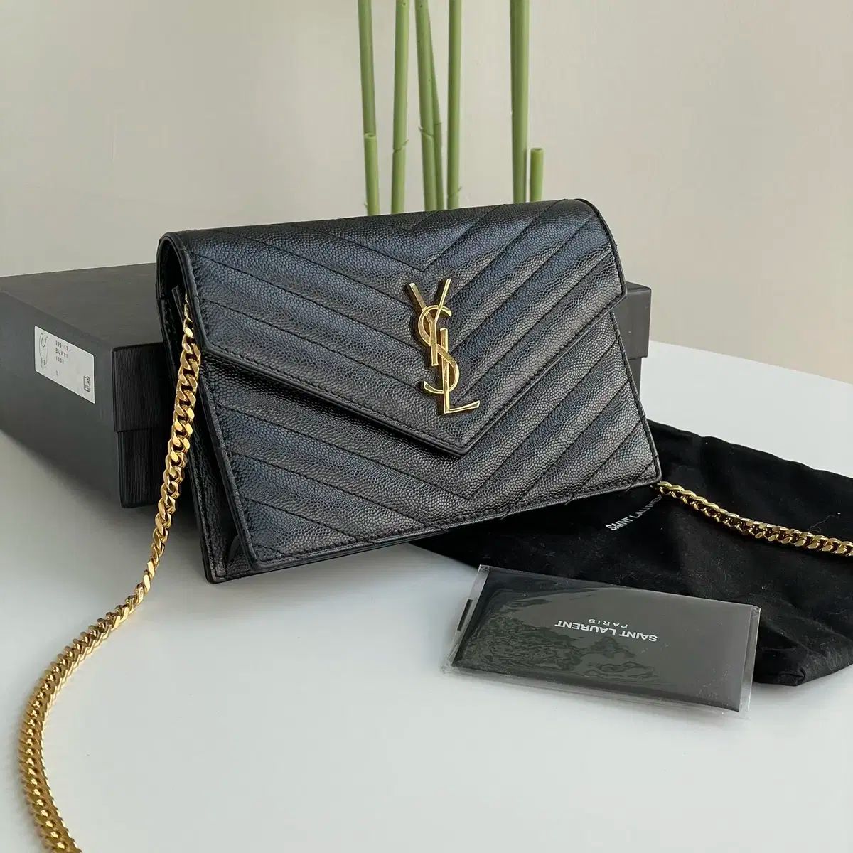 サンローラン ENVELOPE エンベロープ チェーン クロスバック