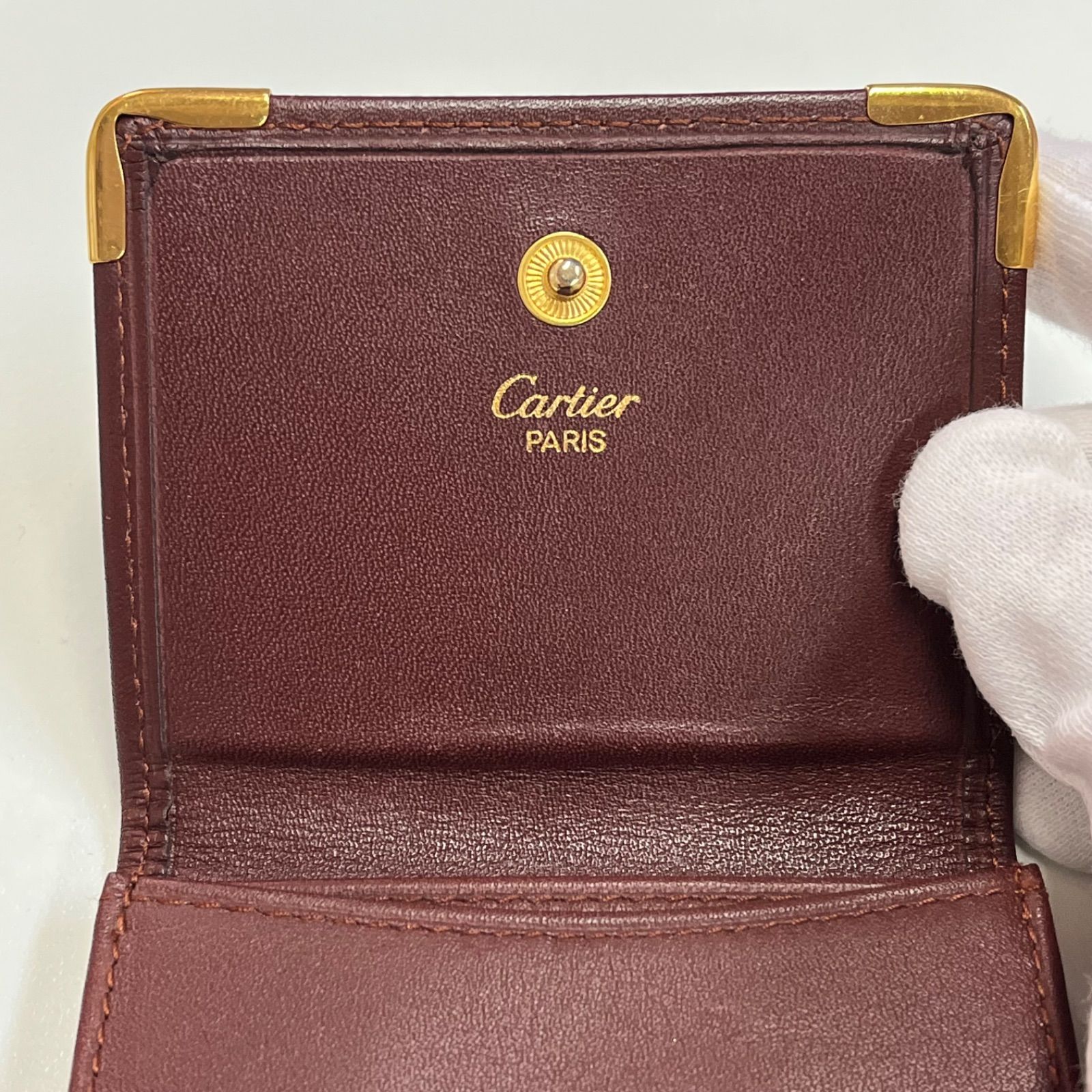 Cartier カルティエ マストライン レザー コインケース コインパース 
