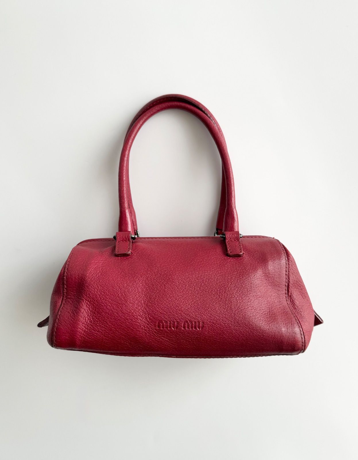 バッグ Archive miu miu leather hand bag 90s 00s 2000s MIU MIU MINI SQUARE LEATHER HAND BAG ミュウミュウ アーカイブ