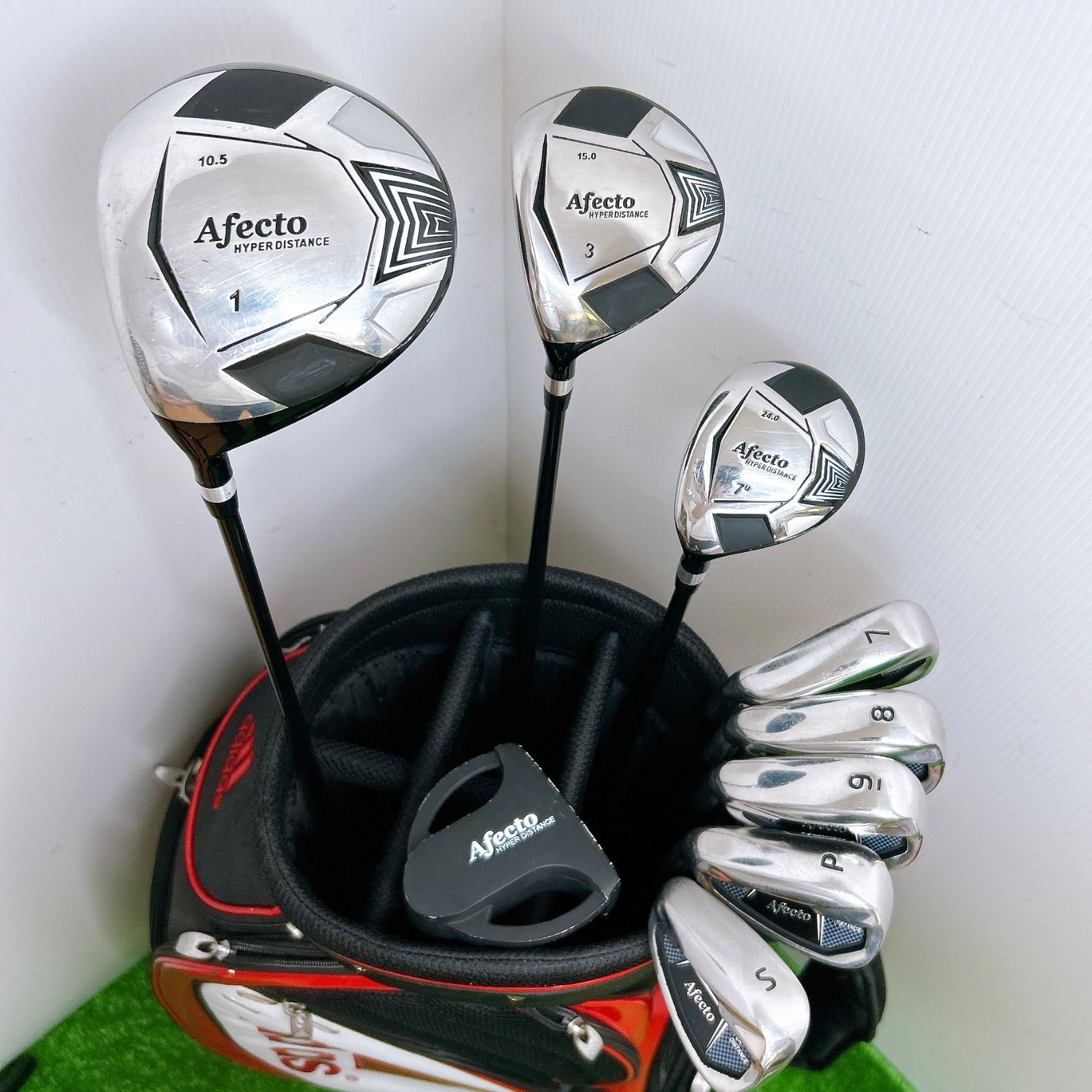 左利き レフティ】Afecto アフェクト メンズクラブセット9本 初心者
