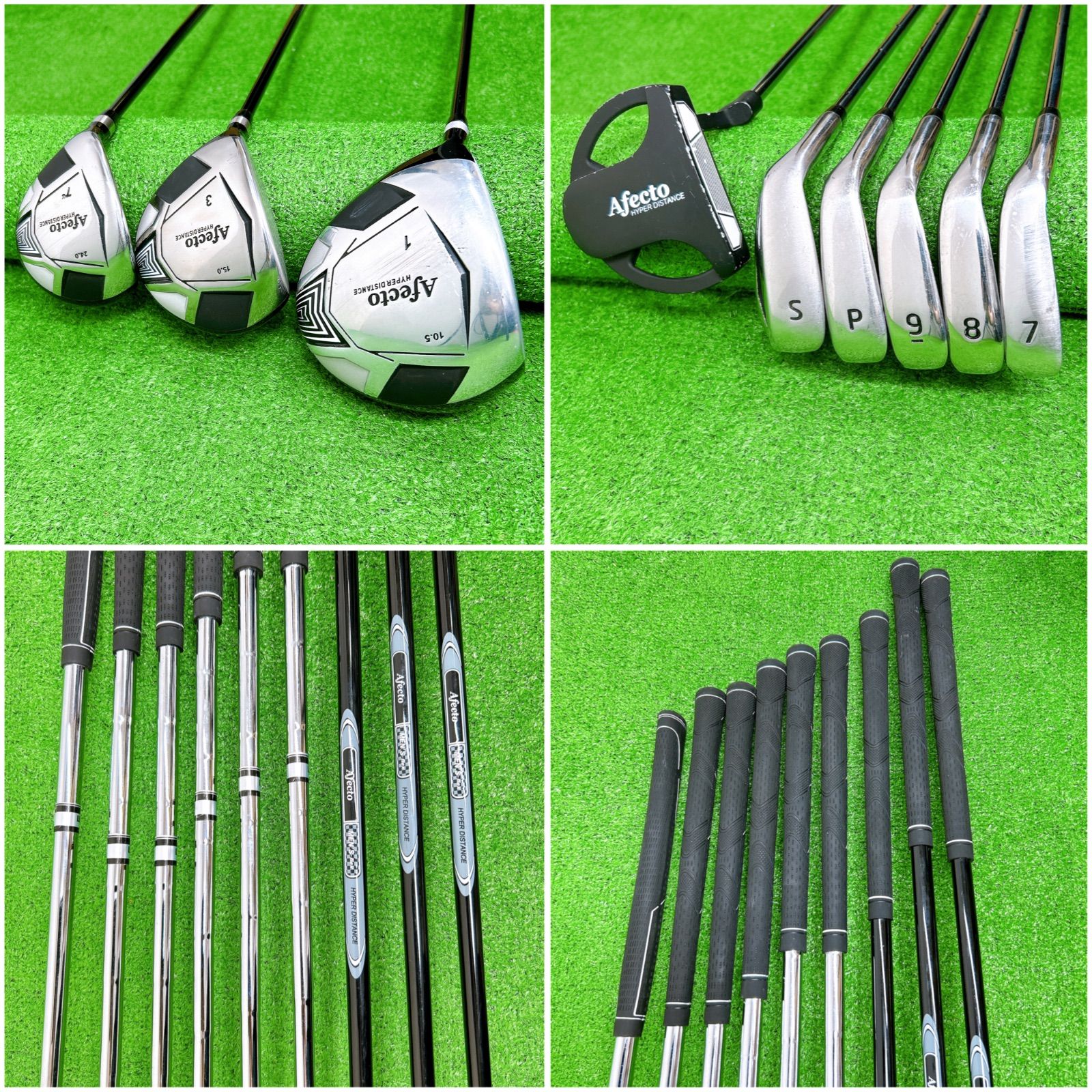 左利き レフティ】Afecto アフェクト メンズクラブセット9本 初心者