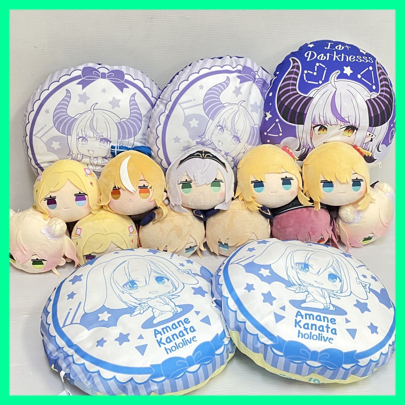ホロライブ　ぬいぐるみ　クッション　まとめ売り △160 hololive ホロライブ ぬいぐるみ クッション 大量 まとめ 中古品