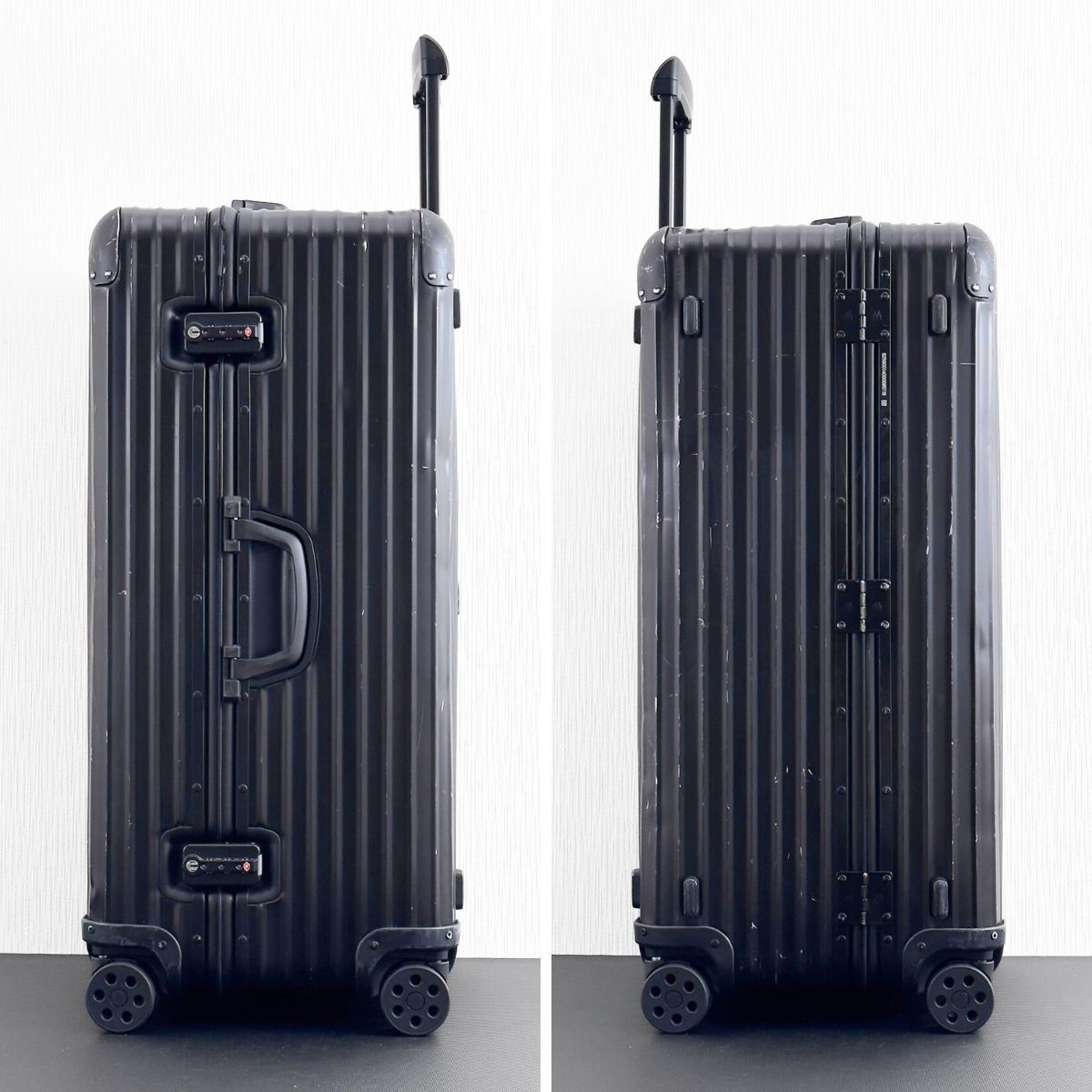 【中古】RIMOWA リモワ 86L 4輪TSAロック付マットブラック RIMOWA リモワ ORIGINAL Trunk Plus オリジナル トランクプラス 105L 4