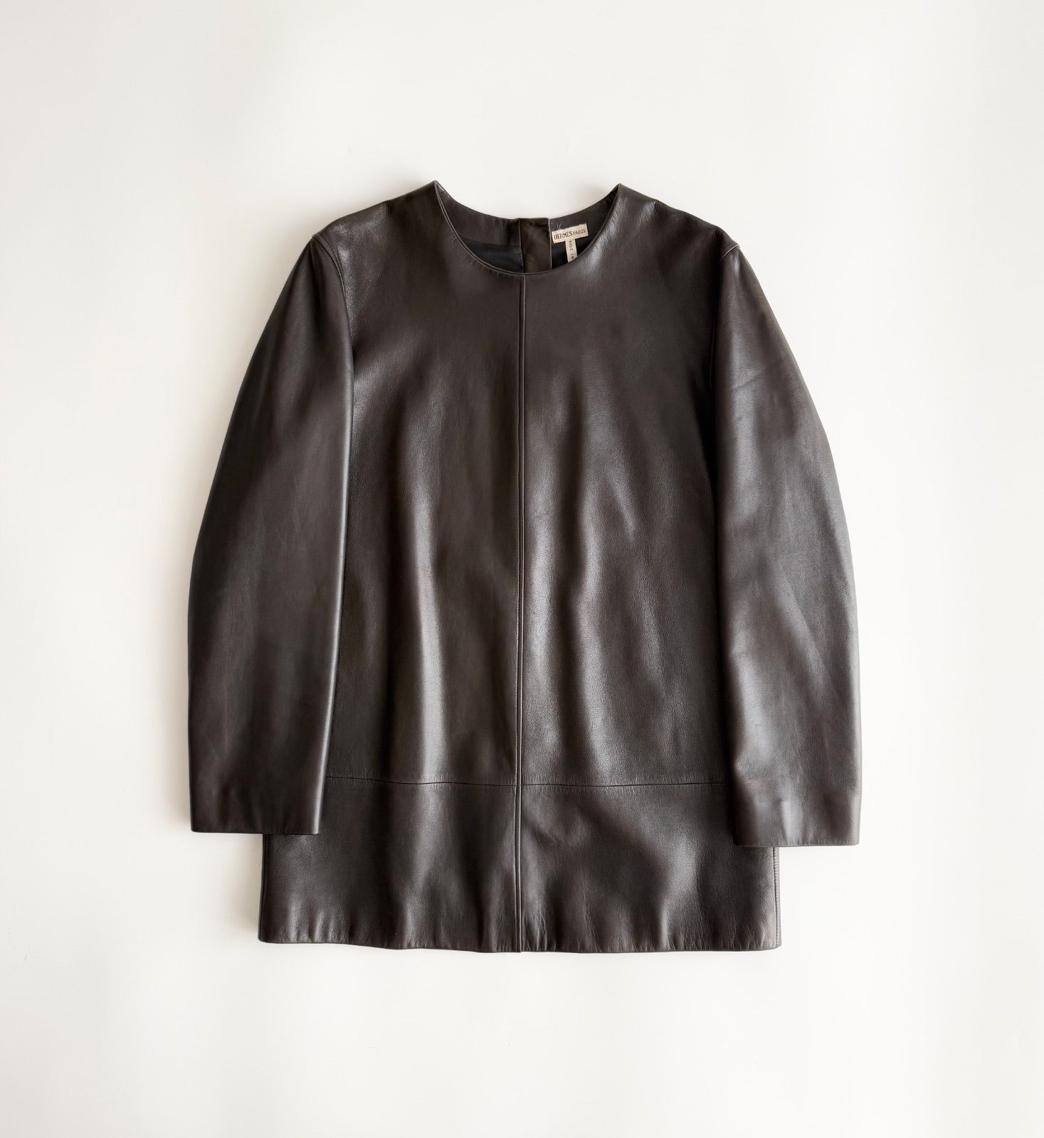 FW2002 HERMES BY MARGIELA LEATHER SHIRT エルメス マルジェラ期