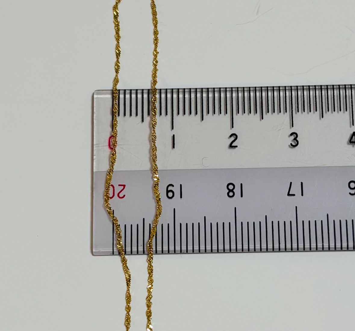 18K スクリュー チェーン ネックレス ゴールド ツイスト 約45cm 18金