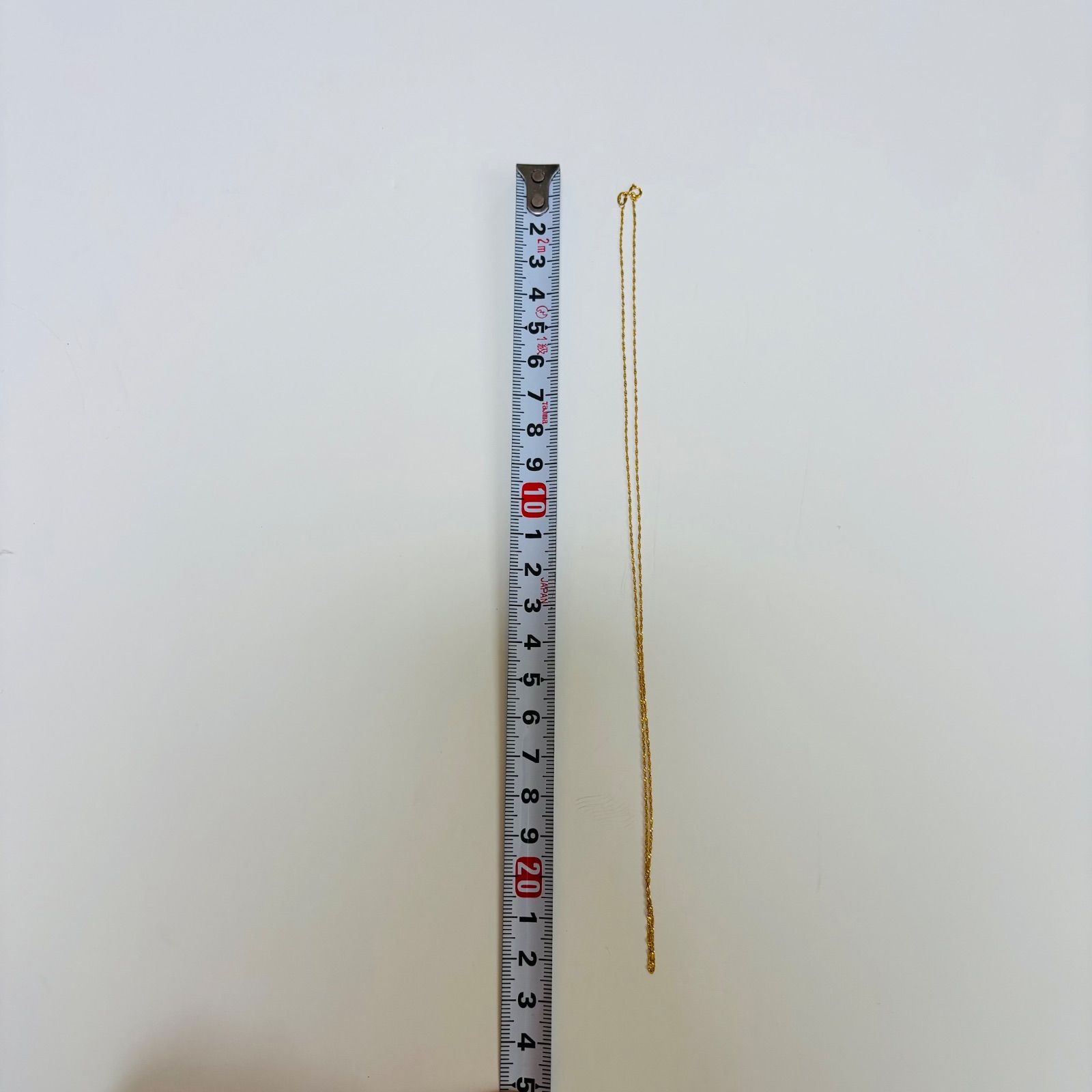 18K スクリュー チェーン ネックレス ゴールド ツイスト 約45cm 18金 