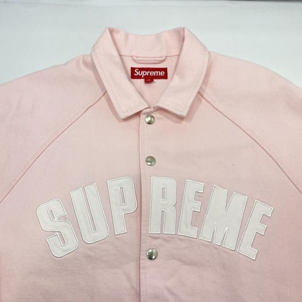 中古】Supreme 25SS Arc Denim Coaches Jacket Light Pink size M