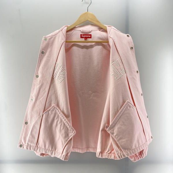中古】Supreme 25SS Arc Denim Coaches Jacket Light Pink size M