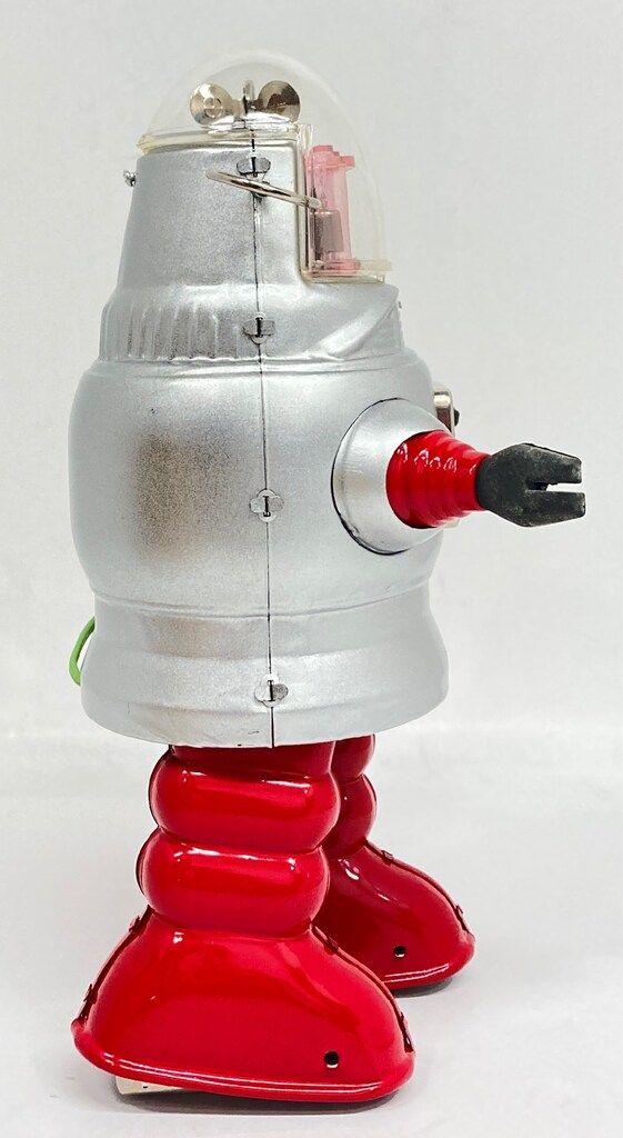 HAHATOY Robbyシリーズ ピストンアクションロボット/銀赤 販売 TR2051