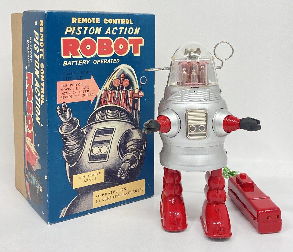 HAHATOY Robbyシリーズ ピストンアクションロボット/銀赤 販売 TR2051