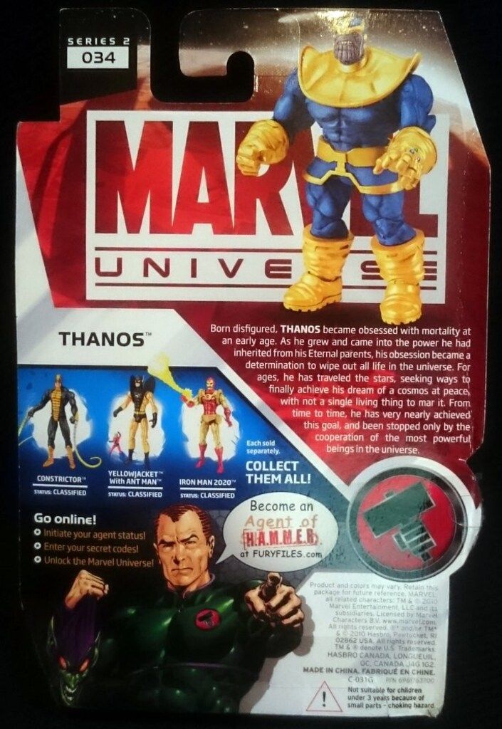 HASBRO SERIES 2 / 034 THANOS 3.5インチ - メルカリ