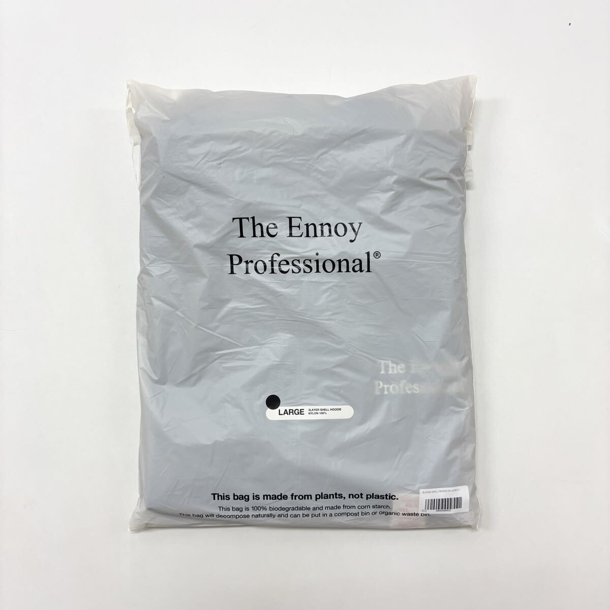 25 aw 2025 The Ennoy Professiona エンノイ 3 LAYER SHELL HOODIE 3レイヤー シェル フーディー BLACK ブラック size L 711 0000