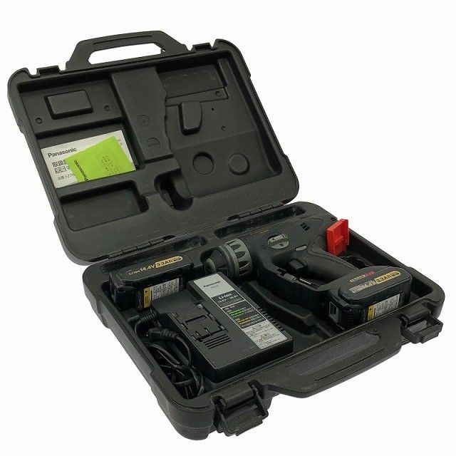 品 Panasonic パナソニック 14.4 V 充電マルチハンマードリル EZ 7840 バッテリ 3.3 Ah 充電器 ケース付 コードレス 穴あけ118614