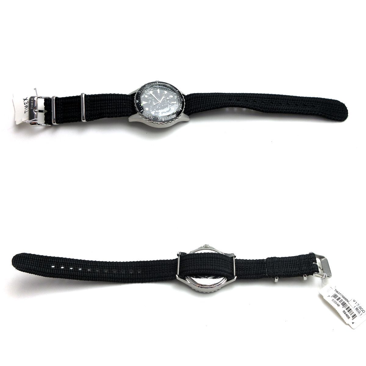 最終価格 タイメックス TIMEX メンズ ファブリックベルト 黒文字盤 