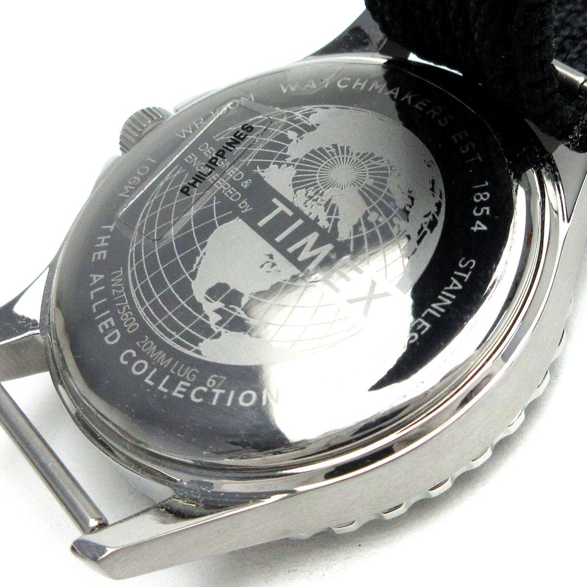最終価格 タイメックス TIMEX メンズ ファブリックベルト 黒文字盤 