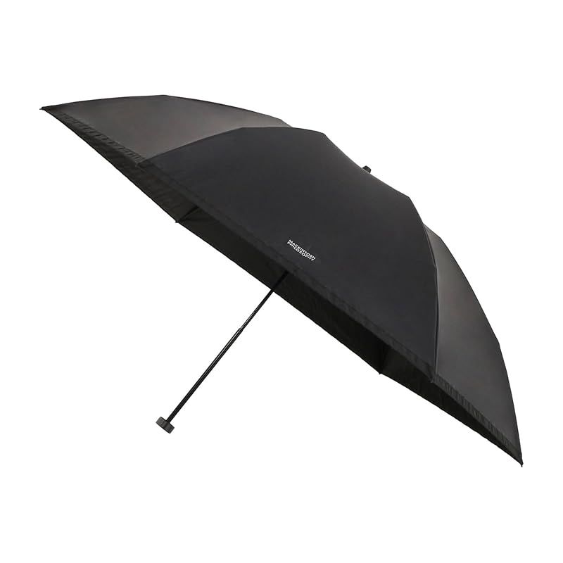 ムーンバット 日傘 折りたたみ傘 晴雨兼用 一級遮光 遮熱 UV グログラン 22 431 11923 02 ブラック 1