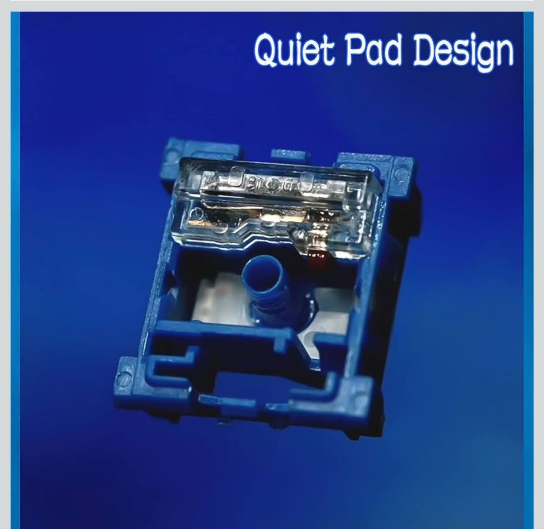 ★DRAOZA Kailh Box メカニカルキーボードスイッチ Deep-Sea Silent PRO リニアサイレントスイッチ (リニアサイレント Kailh Island 72個)