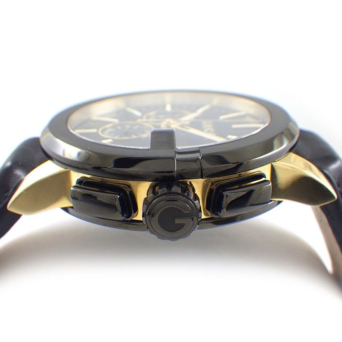 グッチ GUCCI 腕時計 Gクロノ 101.2 ブラック文字盤 クロノグラフ