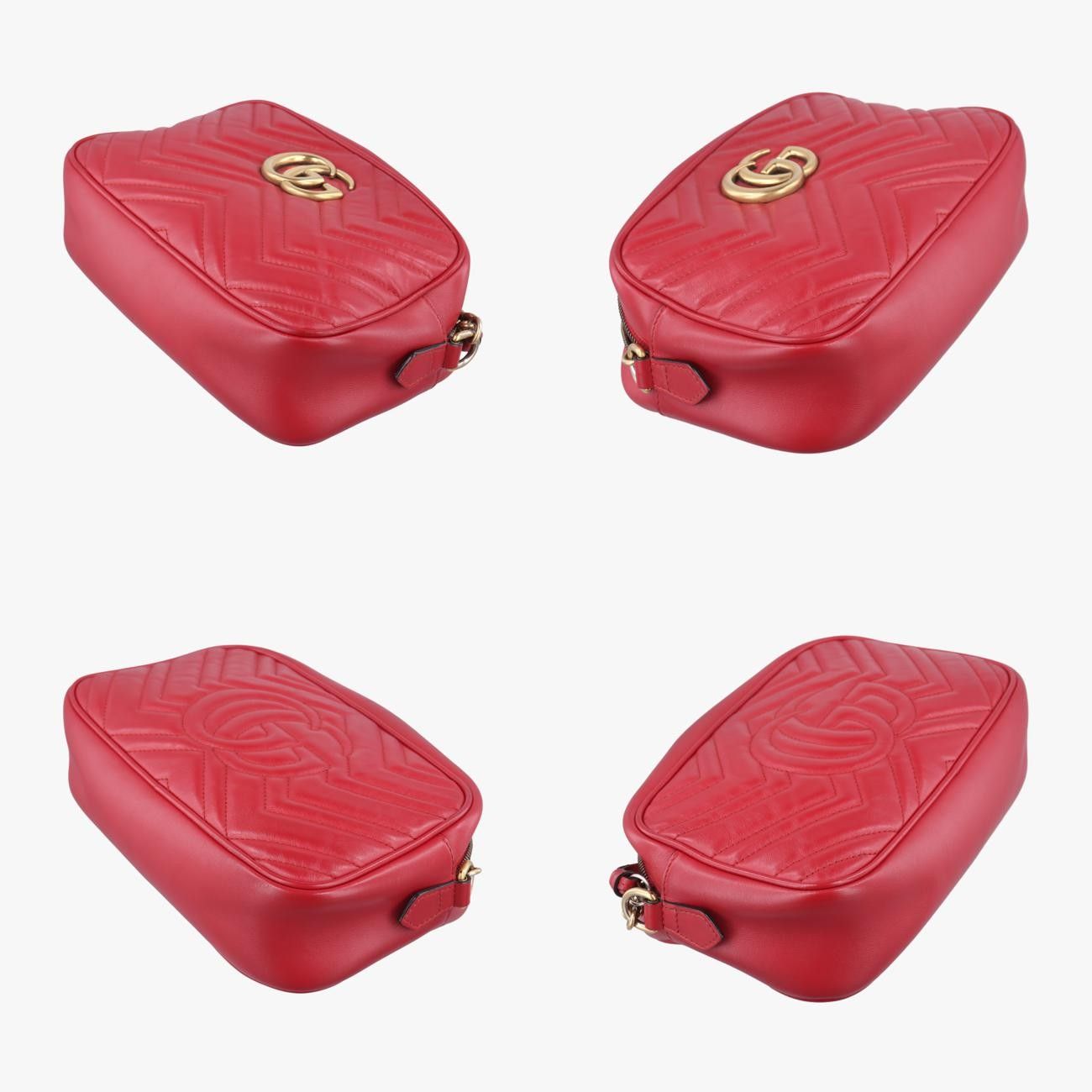 グッチGucciGGマーモント レッド レザー 447632 E024903491 - メルカリ