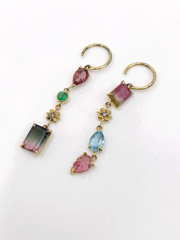 ARTIDA OUD アルティーダ ウード ストーン ドロップ ピアス ゴールド レディース