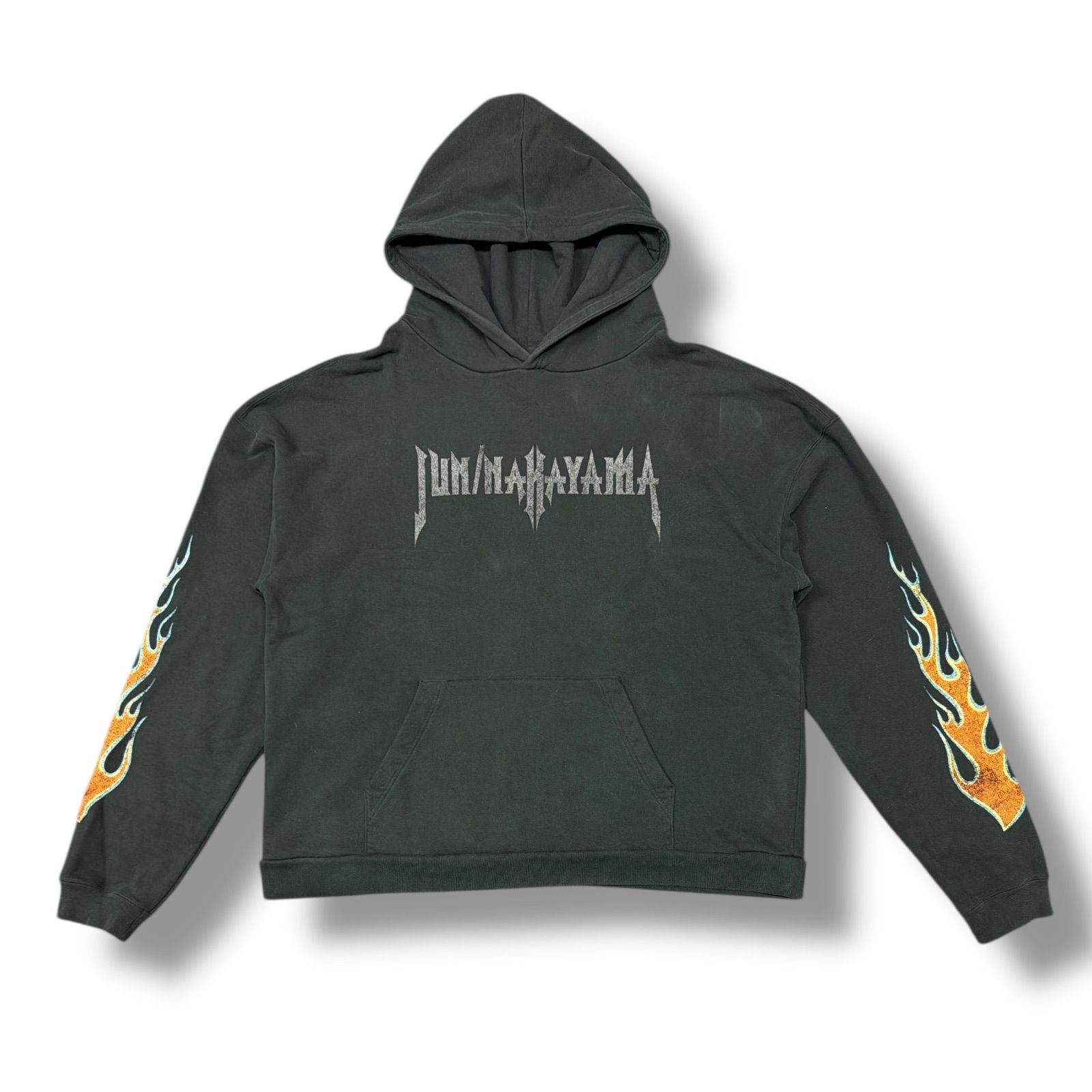 参考上代45100円 JUN/NAKAYAMA FLAME HOODIE フレイムフーディー 