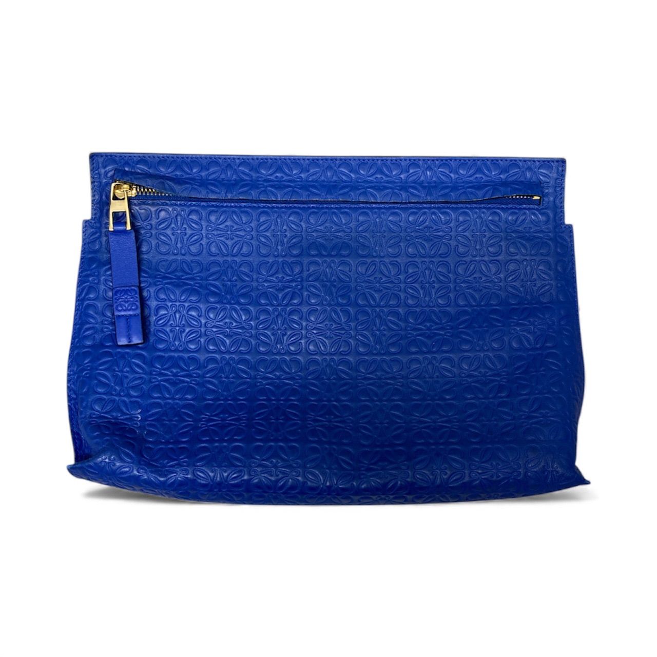 LOEWE ロエベ リピート アナグラム Tポーチ クラッチバッグ ブルー 926 fbc 91