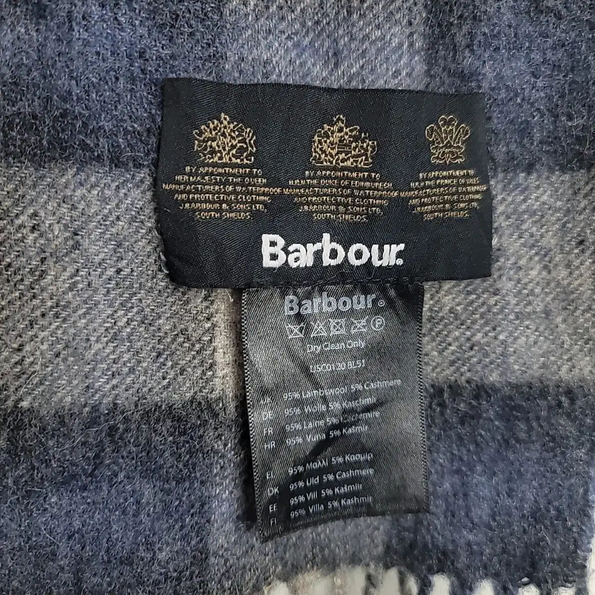  バブアー カシミア ウール マフラー 洗練され 感のある ネイビー CHECK マフラー 小物