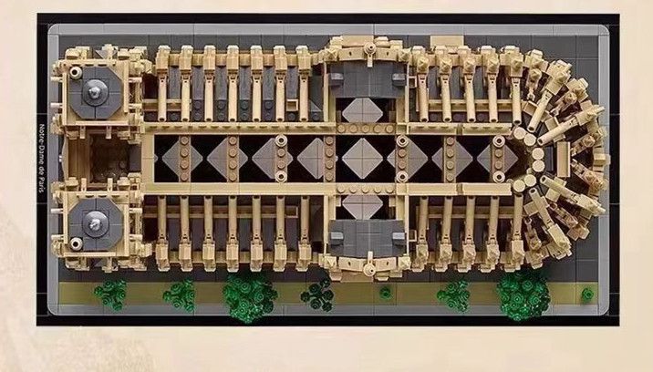 レゴ レゴ互換 ノートルダム大聖堂の建築模型 子供用 玩具 組み立て 4383 pcs h 126