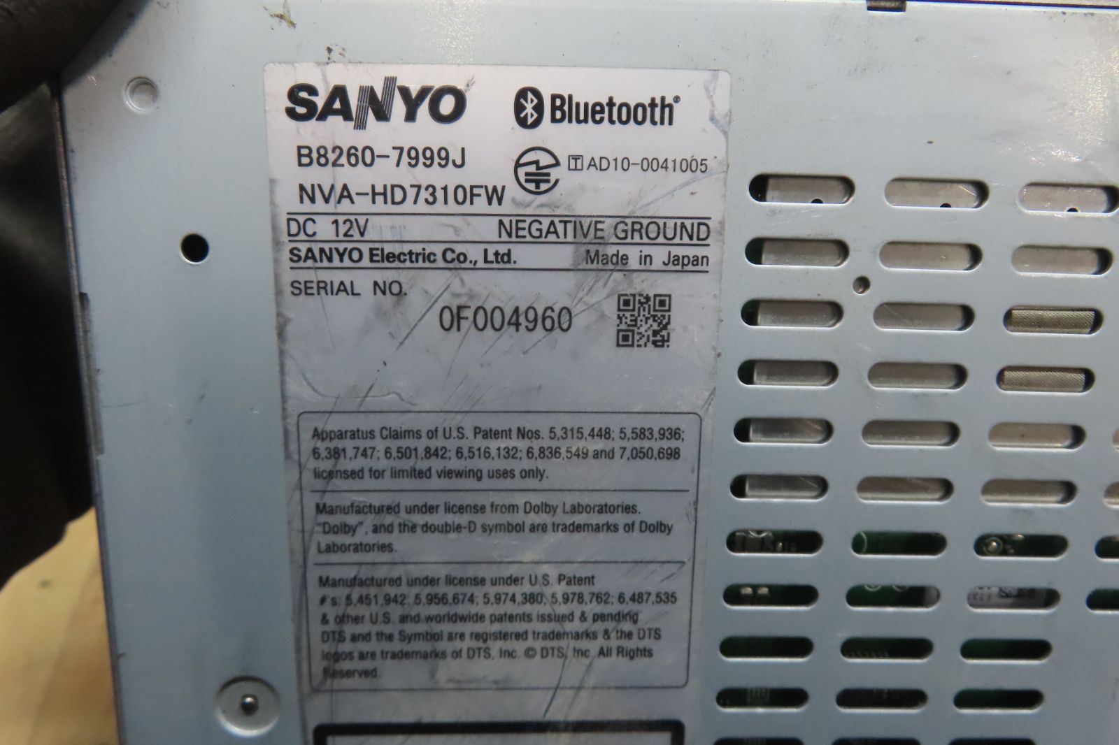 動作保証付☆F4778/日産純正 HS310D-W HDDナビ 地図2010年 地デジTV