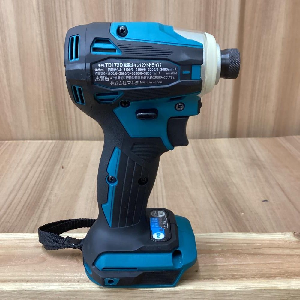 品 makita マキタ TD 172 DZ 18 V充電式インパクトドライバ 本体のみ 201