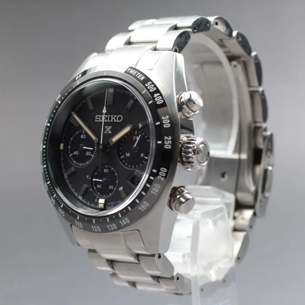 セイコー プロスペックス SBDL 091 V 192 0 AF SS ソーラー 黒文字盤 メンズ腕時計