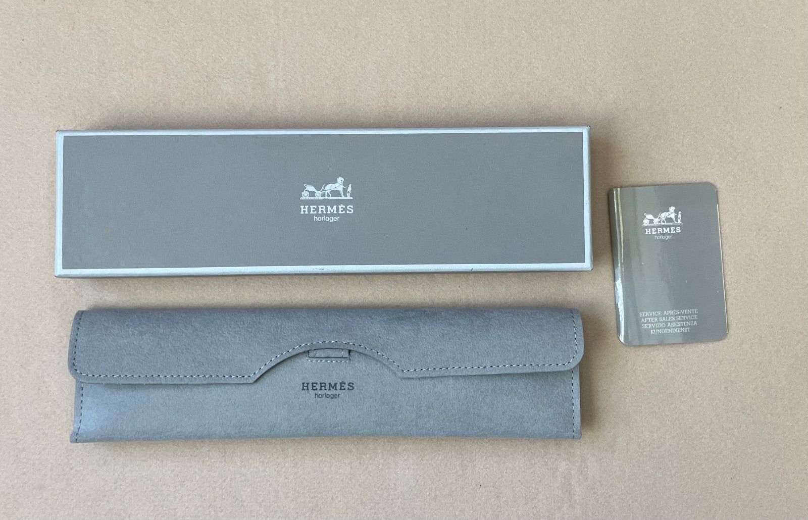 エルメス HERMES 時計の空箱 ケース グレー 6個セット - メルカリ